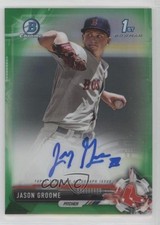 2017 Bowman Chrome Prospect Retail Green Refractor 89/99 Jay Groome Auto 2x4