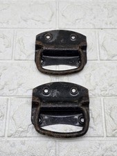 Coppia di bauletti originali anni 20 in acciaio manici anni 20