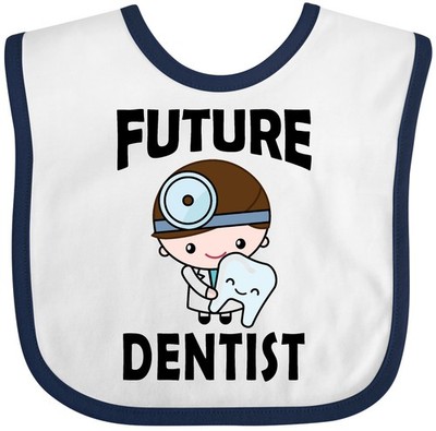 Inktastic Future Dentist Cute Boys Baby Bib Dental Care School Shower Training