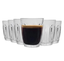 6 x Duralex Provence Glass Espresso Cups Shot Glasses Set 90ml