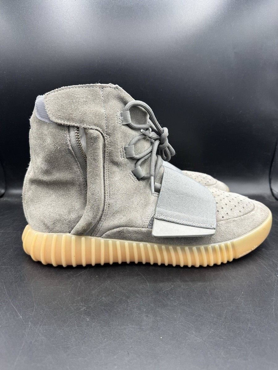adidas Yeezy Boost 750 'Light Grey Gum Glow In Dark' Men's Size 10