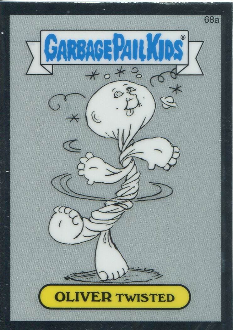 Garbage Pail Kids Chrome Series 2 Pencil Art Concept 68a Oliver Twisted Collectible Card