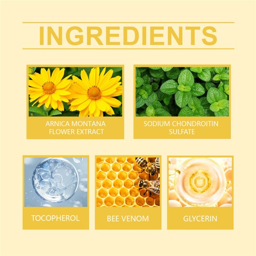 Bee Venom Joint Pain Relief Cream Joint & Bone Cream For Men Women Treatment NEW - Picture 11 of 19