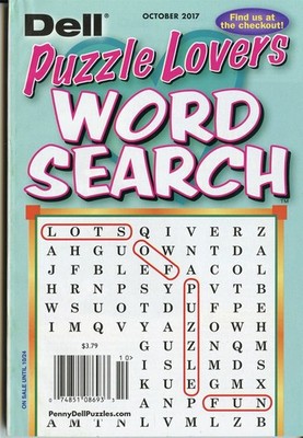 DELL PUZZLE LOVERS WORD SEARCH PUZZLES 2017 OCT