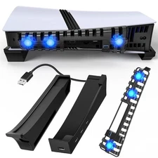 FASTSNAIL Horizontal Stand & Cooling Fan for PS5 Pro/Slim Console, ... Fast Ship