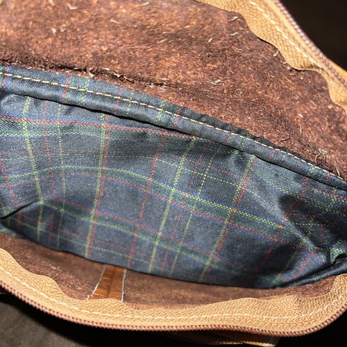 Bauchtasche Leder hellbraun mit verstellbarem Riemen. - Bild 5 von 5