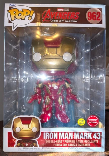 Funko Pop! Jumbo - Marvel - Iron Man Mark 43 #962 (Glow) (GameStop Exclusive)