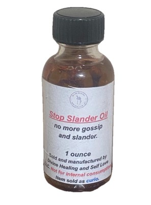 Stop Slander Ritual Oil.  Restore Reputation