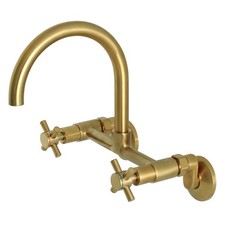 Kingston Brass KS414 Concord 1.8 GPM Widespread Bridge Kitchen - Brass