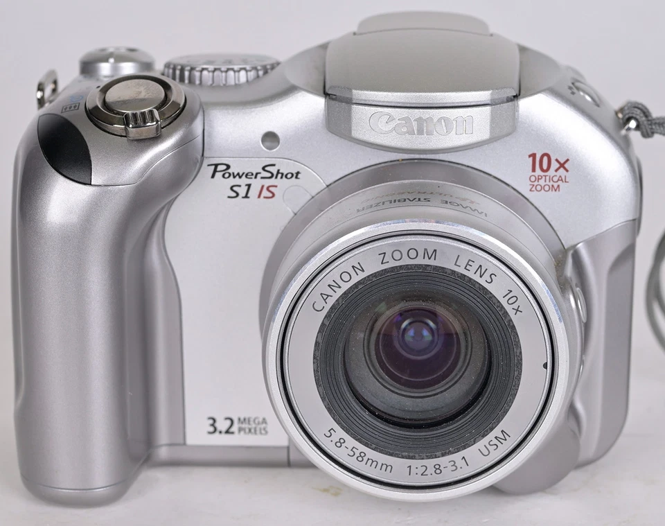 Tested Working Canon PowerShot S1 IS 3.2MP 10X Zoom Bridge Digital Camera - Image 2 of 4