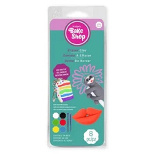 Polyform Bake Shop Eraser Polymer Oven Bake Clay, 6 unique color set, becomes...