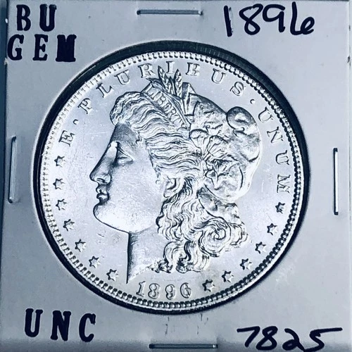 1896 BU GEM MORGAN SILVER DOLLAR UNC MS+++ U.S. MINT RARE COIN 7825