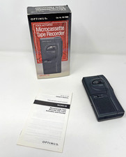 Optimus Voice Activated Microcassette Recorder Micro-32  Cat. NO. 14-1180 Used