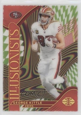 2024 Panini Illusions Illusionists Red 108/199 George Kittle #16 0xi8