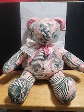Vintage Floral Pattern 15" Plush Bear