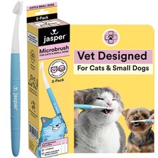 Microbrush Vet Approved Cat Toothbrush, Soft-Bristled Toothbrush Kit for Feli...
