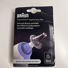 Braun ThermoScan 40 Ct Lens Filters Ear Thermometer Covers Fit All Models