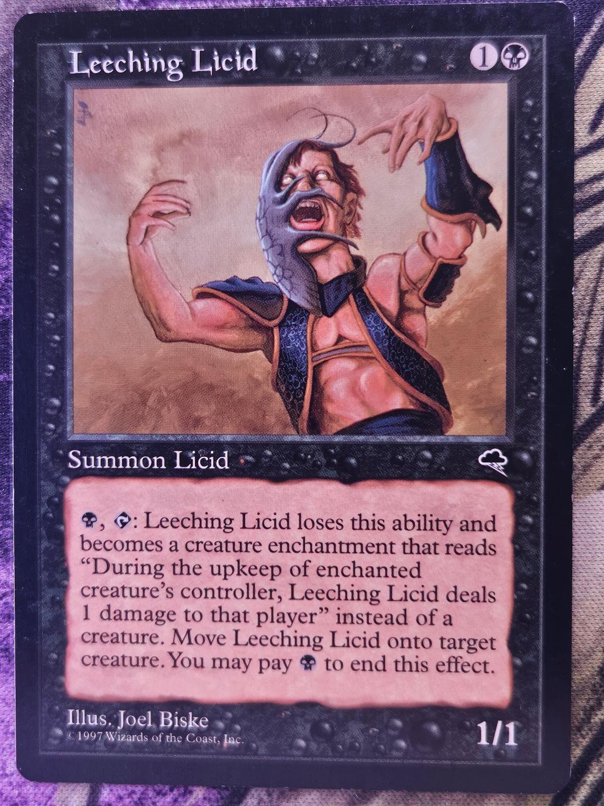 Leeching Licid 141 Uncommon Tempest Magic: The Gathering Moderately Played