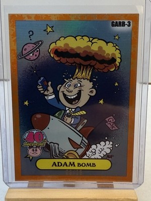 2025 TOPPS Garbage Pail Kids Worst 40th Anniversary ADAM BOMB ORANGE GARB-3