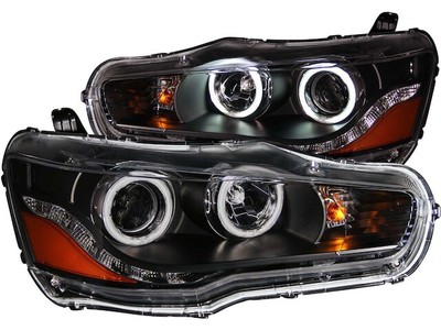 Headlight Set For 08-15 Mitsubishi Lancer DG74X5