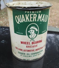 Quaker Maid Wheel Bearing Grease Oil / Gas Station Metal Can