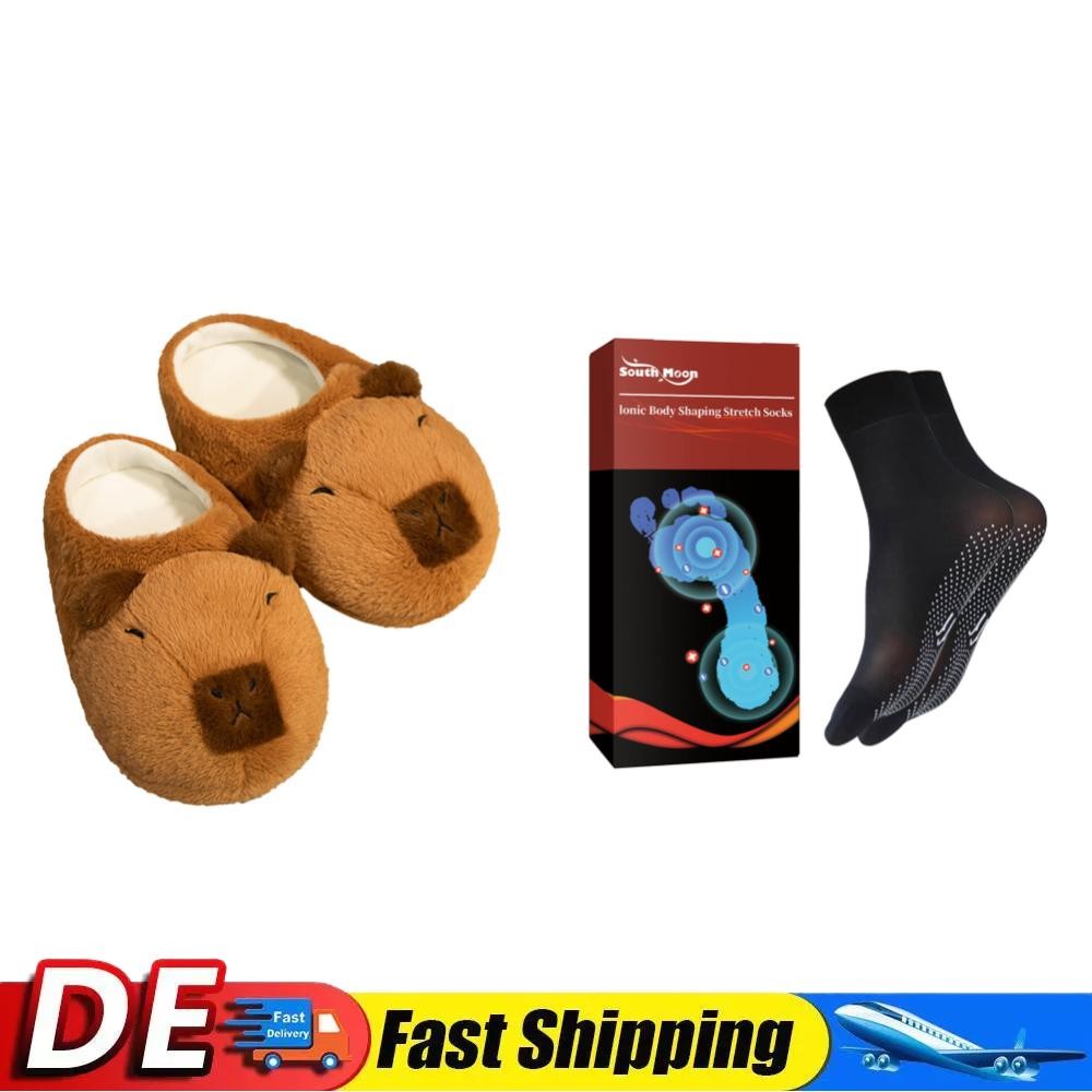 APL Ciabatte donna peluche Capybara ciabatte antiscivolo morbide outdoor invernali