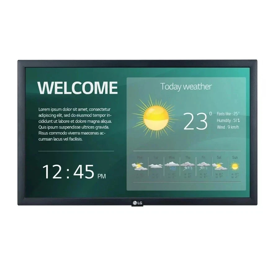 LG 21.5" FHD Signage Display Monitor 22SM3G-B - Image 1 of 4