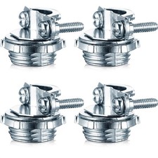 4 Pieces 1/2 Inch Clamp Type Cable Connector for Metallic Conduit Protect Cab...