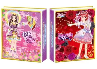 Bandai Aikatsu Official 4 Pocket Binder Sangria Rosa Sakura Iro Set