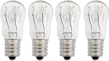 4-Pack Dryer Drum Replacement Bulbs, 120V/10W/E12 for GE & Hotpoint Dryers NEW