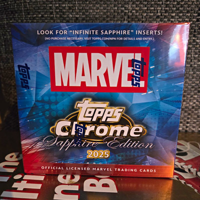 Topps Marvel Topps Chrome Sapphire Edition 2025 Hobby Box Neu OVP