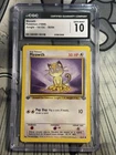 CGC 10 GEM MINT Meowth 1999 Jungle 1st Edition 56/64 Pokemon Card