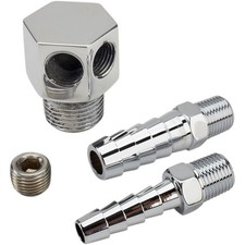 Speedway Motors Vacuum And Brake Booster Port 14 38 Hose Barb Fittings