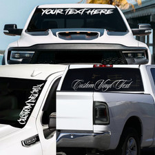 Custom Truck Windshield Sticker Rear Window Decal Banner Fits Chevy Dodge Ford
