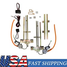 For 1947- 1954 Chevy Pickup 2 Door Flat Glass Power Window Kit W Switches Eghgmp