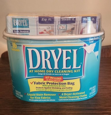 Dryel At Home Dry Cleaner Starter Kit 4 Loads 16 Garments Vtg 2006 New