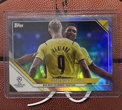 DORTMUND DUO 2021-22 Topps Champions League ERLING HAALAND/JUDE BELLINGHAM /75