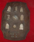 OLD CIVIL WAR RELIC BOARD BULLET DISLAY Battle of Ocean Pond Peter George Colln