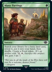 Many Partings #176 Foil Common The Lord of the Rings: Tales of Middle-earth