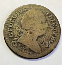 1783 Georgivs Triumpho Washington Colonial Copper Token Coin