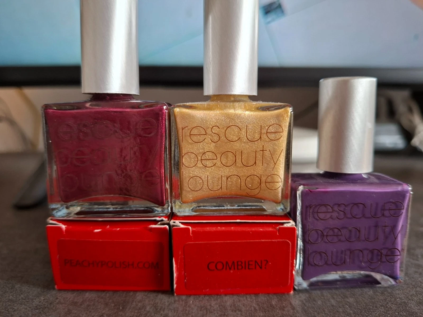 Set of 3 Rescue Beauty Lounge (Peachypolish.com, Combien?, Mismas)