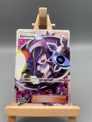  Samantha Pokemon Karte 153/156 Full Art Ultra Prisma Rare Sonne&Mond
