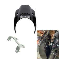 Black Glass Fiber Headlight Cover Fairing For Harley Street Bob FXBBS 114 18-23