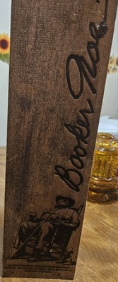 Booker's Bourbon Wooden Advertising Crate Box Brown/Black Distillery Theme