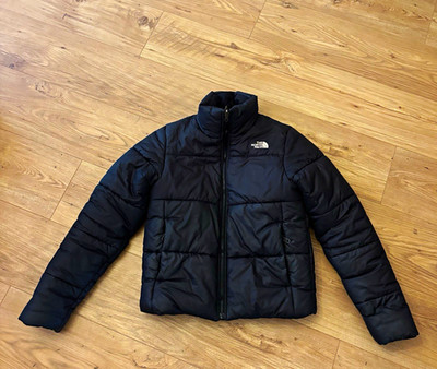 The North Face Nuptse Herren Steppjacke Schwarz XS Reißverschluss Stehkragen