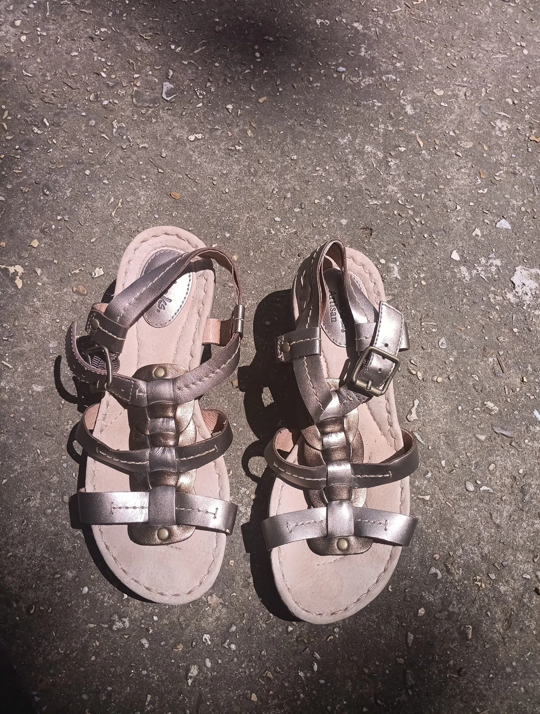 clarks sandali donna misura 7m bronzo peltro spiaggia matrimonio picnic vacanza