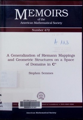 A generalization of Riemann mappings and geometric structures on a space 2507366