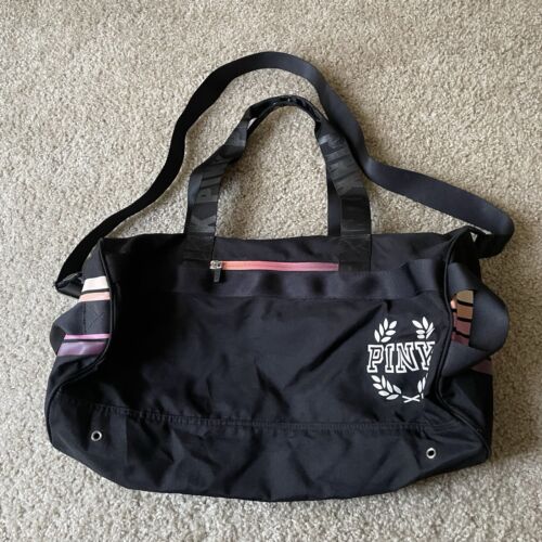 Victoria’s Secret PINK Reisetasche schwarz Tasche Reise-/ Fitness-/Weekendertasche - Bild 3 von 13