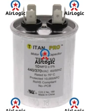 621435 622133 Intertherm Nordyne Miller 10 uf MFD 370 Volt VAC Run Capacitor