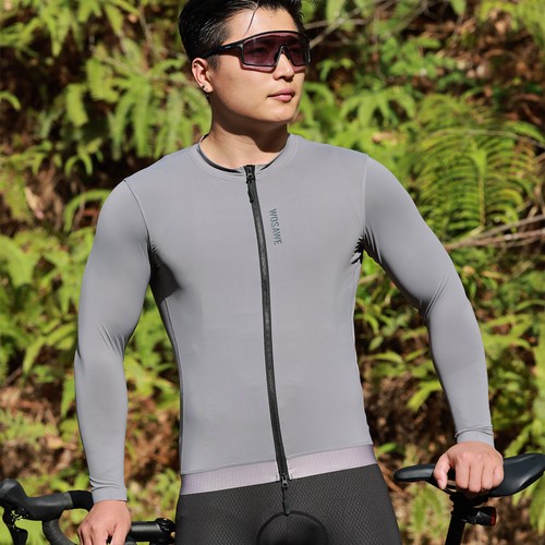 WOSAWE YKK 2-way Zipper Cycling Jerseys Men Skin-friendly Breathable Riding Tops - Picture 10 of 25
